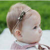 LuluLuvs Itty Bitty Bow Baby Headbands, Blush/Olive/Burgundy Florals Bundle Set - Bows - 2
