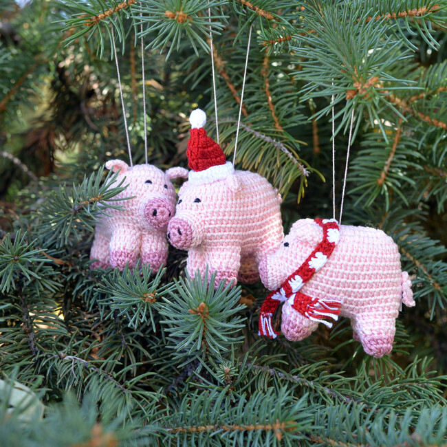 Crochet Pig Ornaments - Ornaments - 4