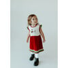Holiday Dog Dress, Cream - Dresses - 3 - thumbnail