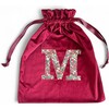 Liberty of London Christmas Personalised Gift Sack, Red Velvet - Stockings - 1 - thumbnail