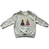 Liberty of London Children's Christmas Trees Jumper, Grey - Sweatshirts - 1 - thumbnail