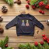 Liberty of London Children's Christmas Trees Jumper, Navy - Sweatshirts - 2