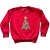 Liberty of London Children's Christmas Tree Jumper, Red - Sweatshirts - 1 - thumbnail