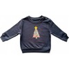 Liberty of London Children's Christmas Tree Jumper, Navy - Sweatshirts - 1 - thumbnail