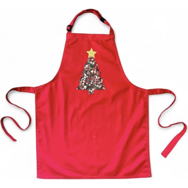 Liberty of London Children's Christmas Tree Apron, Red
