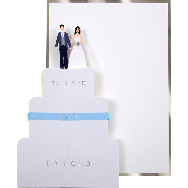 Wedding Cake Honeycomb Card