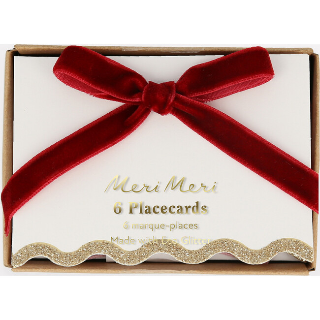 Velvet Bow Place Cards - Party - 5