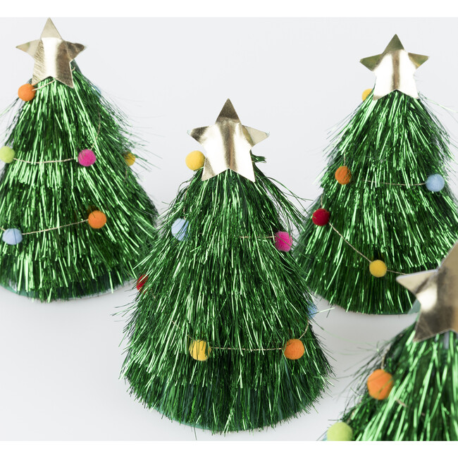 Tinsel Tree Party Hats - Costume Accessories - 3