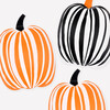 Stripe Pumpkin Plates - Party - 1 - thumbnail