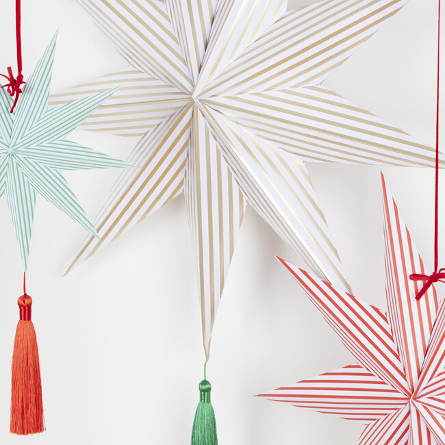 Stripe Star Decorations - Party - 3