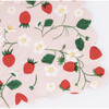 Strawberry Pattern Large Napkins - Party - 2 - thumbnail