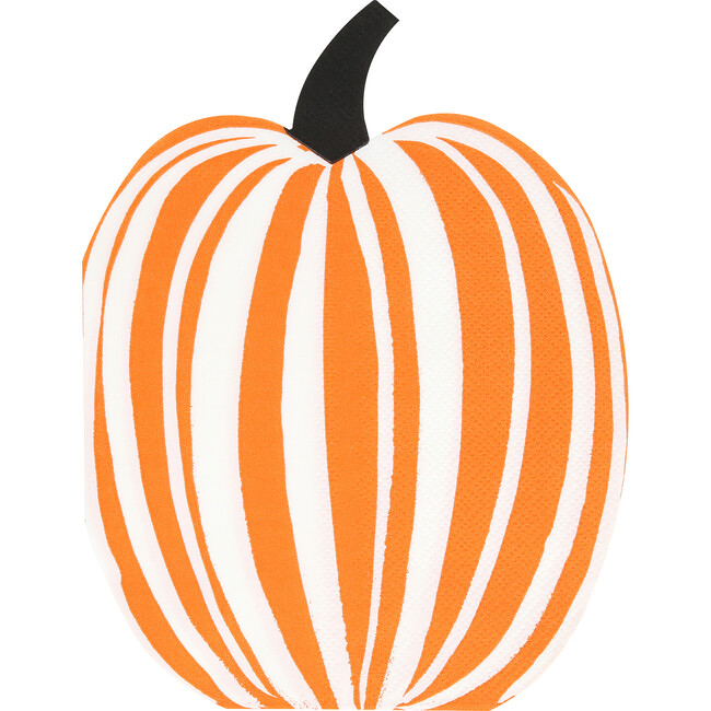 Stripe Pumpkin Napkins - Party - 4