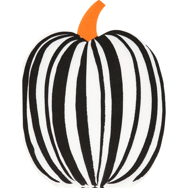 Stripe Pumpkin Napkins - Party - 5