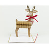 Stand-Up Reindeer Card - Party - 1 - thumbnail