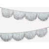 Silver Iridescent Tinsel Scallop Garland - Party - 1 - thumbnail