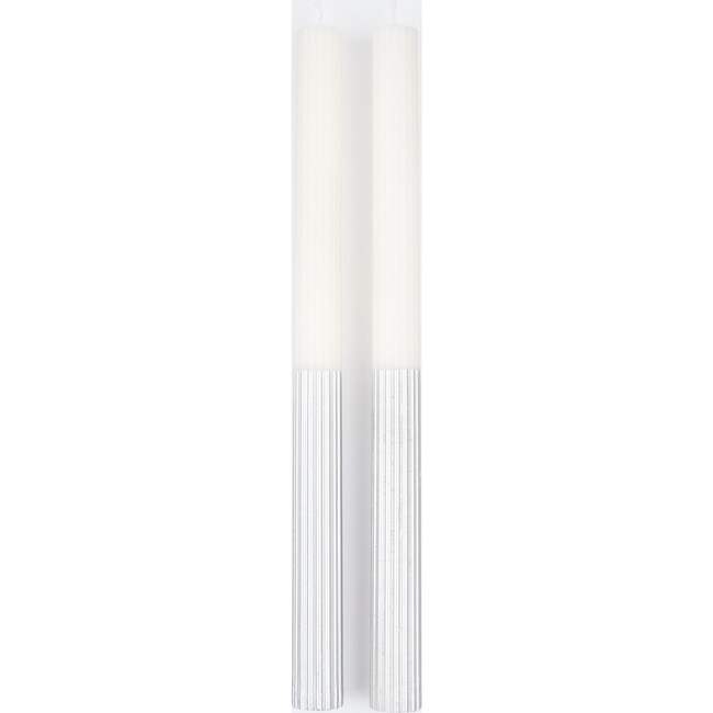 Silver Dipped Table Candles