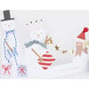 Snowman Family Concertina Christmas Card - Party - 4 - thumbnail