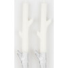 Silver Dipped Stick Candles - Candles - 3