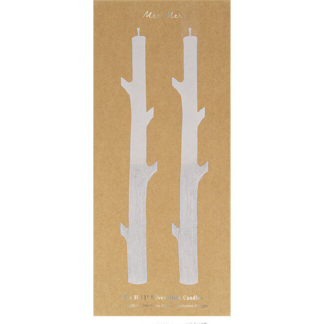 Silver Dipped Stick Candles - Candles - 5
