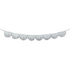 Silver Iridescent Tinsel Scallop Garland - Party - 4 - thumbnail