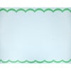 Scalloped Edge Blue Green Table Runner - Party - 1 - thumbnail