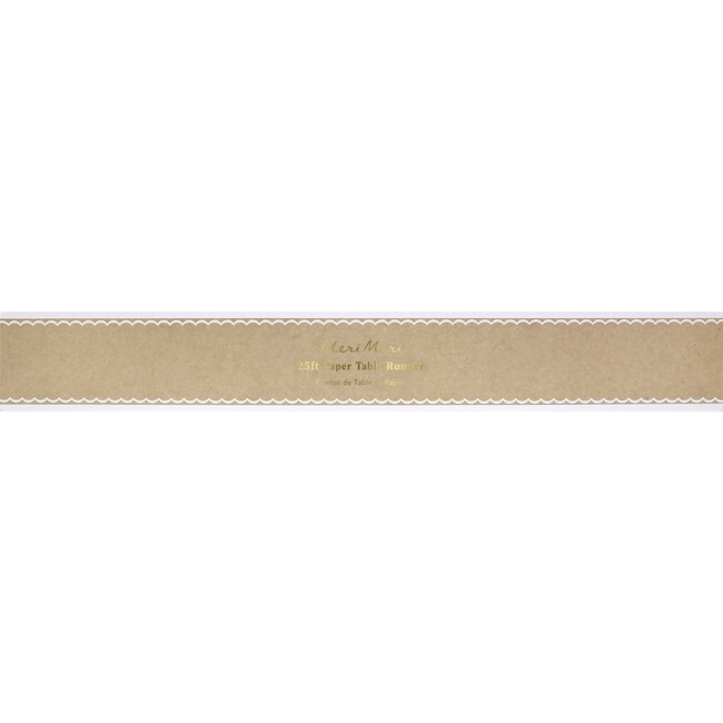 Scalloped Edge Kraft Table Runner