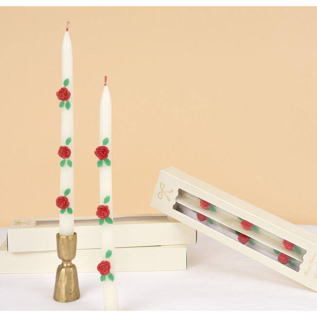 Rose Taper Candles
