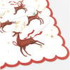 Santa, Sleigh & Reindeer Large Napkins - Party - 2 - thumbnail