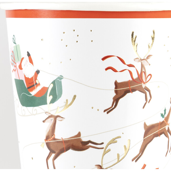 Santa, Sleigh & Reindeer Cups