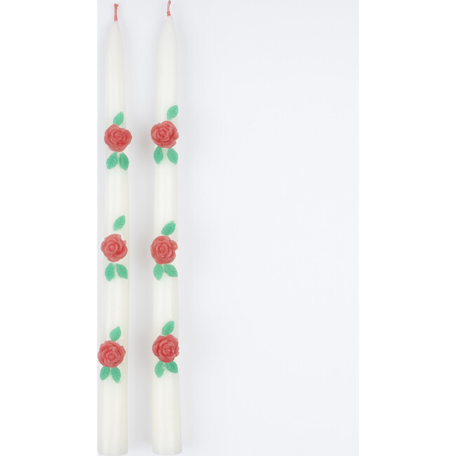 Rose Taper Candles