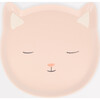 Reusable Pink Cat Plate - Party - 1 - thumbnail