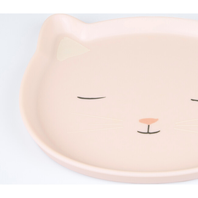 Reusable Pink Cat Plate