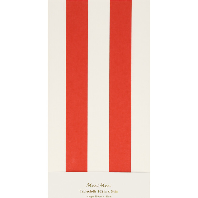 Red Striped Tablecloth