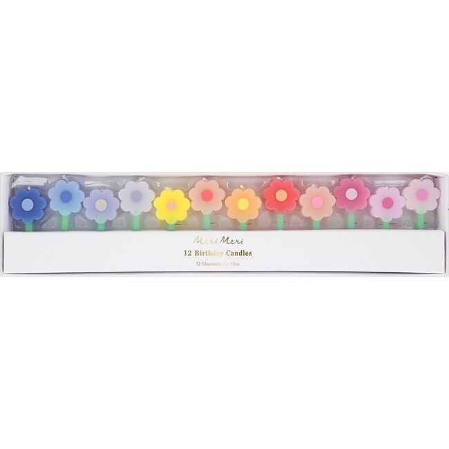 Rainbow Daisy Candles