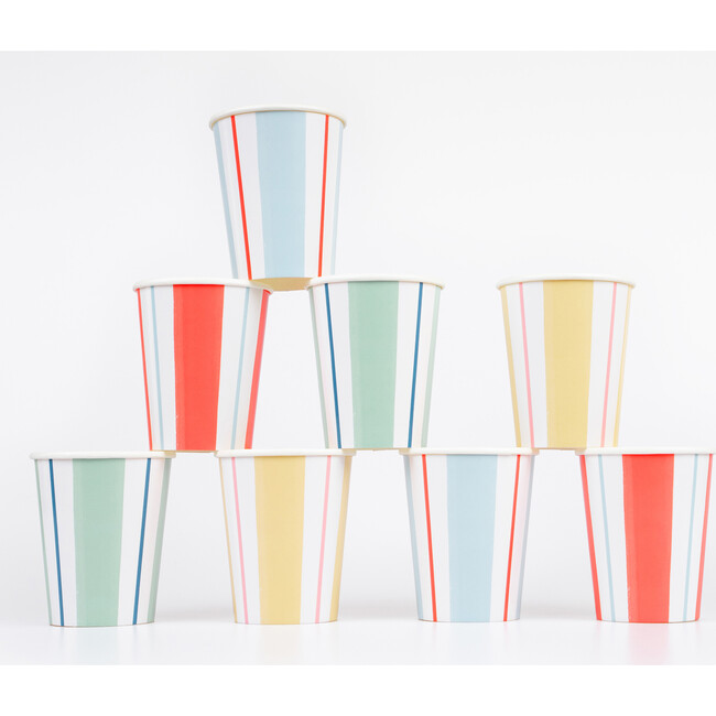 Preppy Stripe Cups
