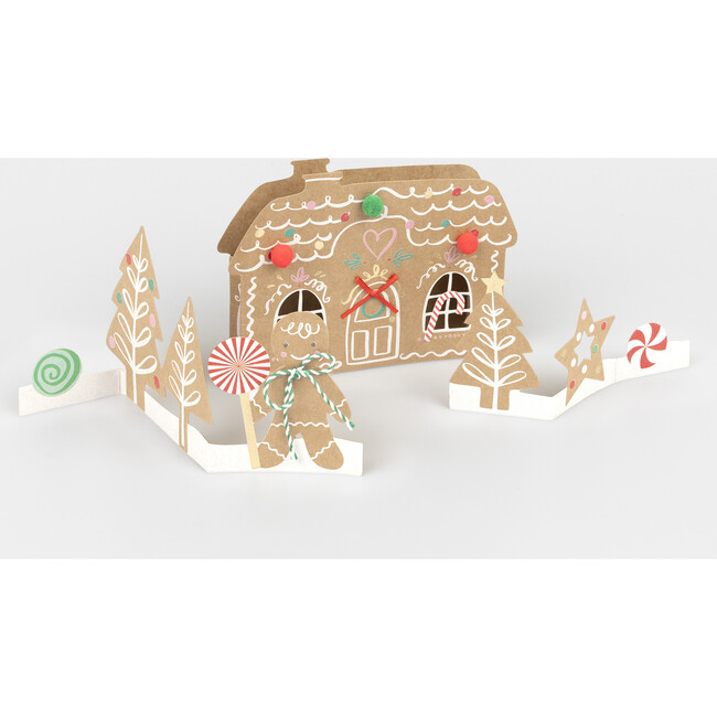 Pop-Up Gingerbread Scene Card