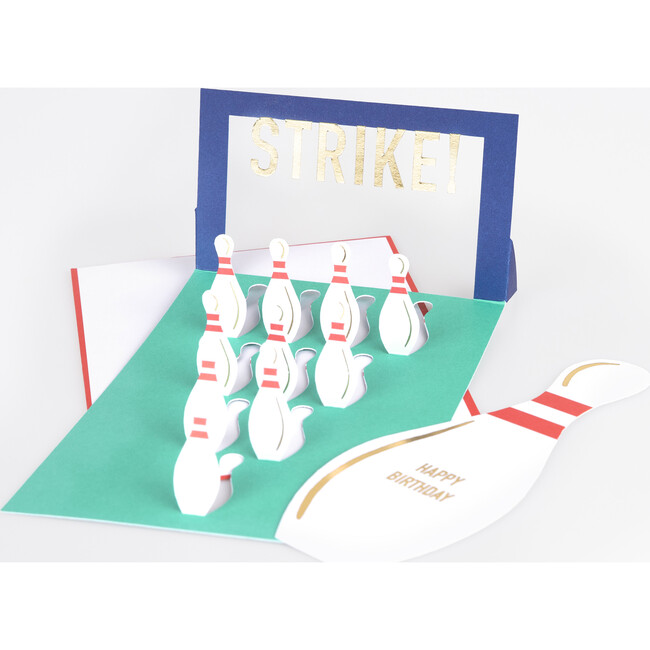 Pop-Up Bowling Birthday Card