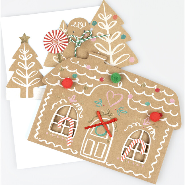 Pop-Up Gingerbread Scene Card