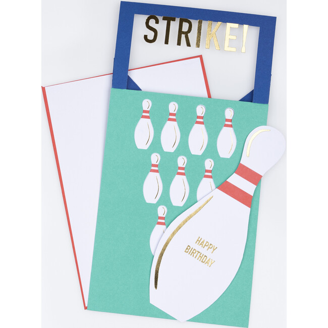 Pop-Up Bowling Birthday Card