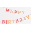 Pink Happy Birthday Felt Garland - Party - 1 - thumbnail