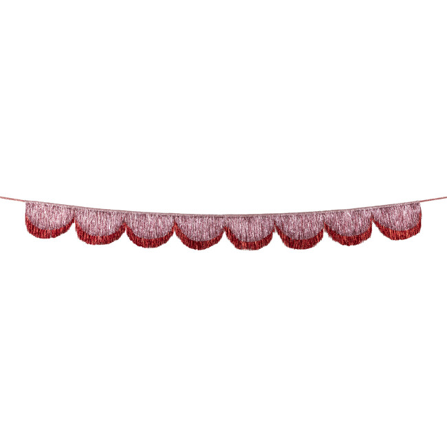 Pink Tinsel Scallop Garland - Party - 3