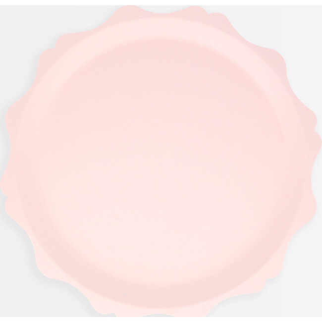 Pink Decorative Edge Compostable Side Plates