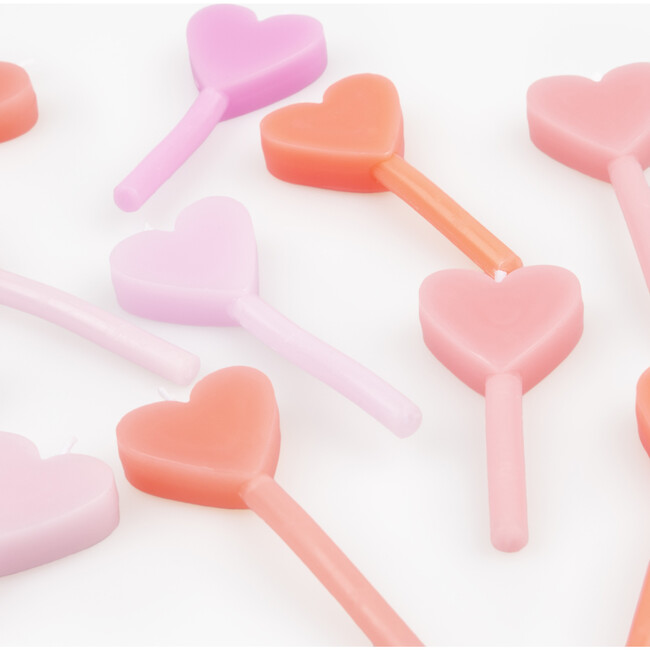 Pink Heart Candles