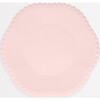 Pink Dot Edged Flower Compostable Dinner Plates - Party - 1 - thumbnail