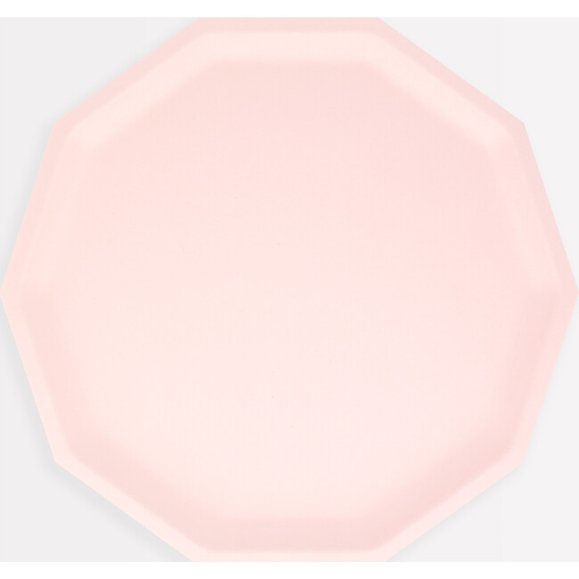 Pink Decagon Compostable Side Plates