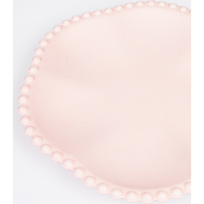 Pink Dot Edged Flower Compostable Side Plates - Party - 3
