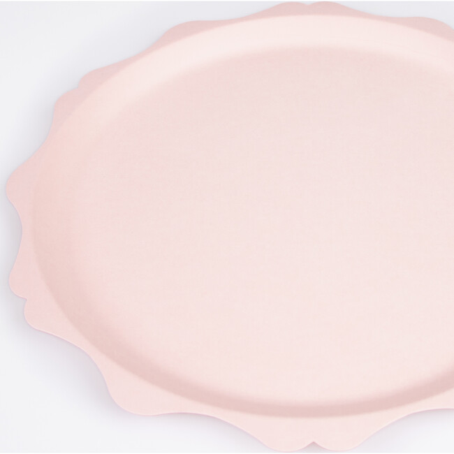 Pink Decorative Edge Compostable Dinner Plates - Party - 3
