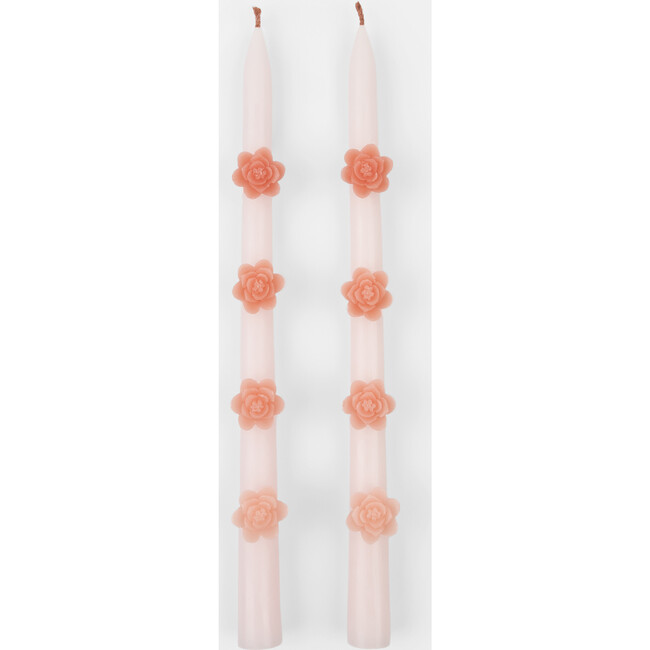 Pink Flower Taper Candles - Candles - 4