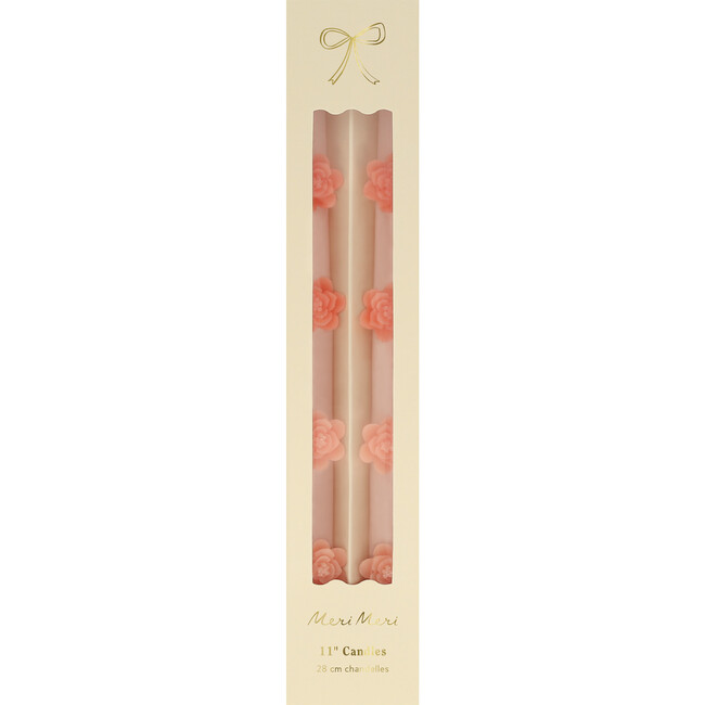 Pink Flower Taper Candles - Candles - 5