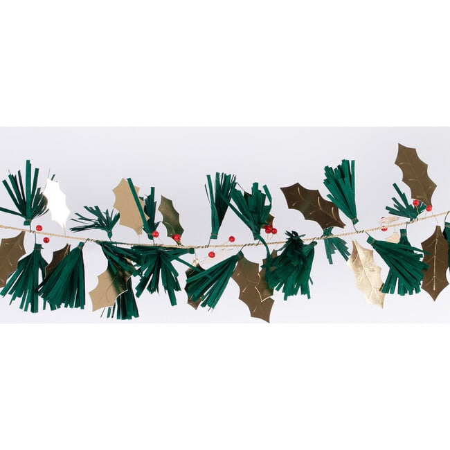 Pine Needles & Golden Holly Garland - Party - 4